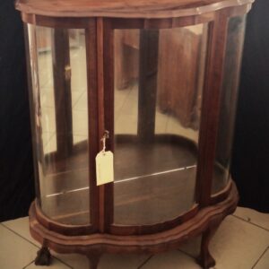 Ball & Claw Imbuia 3 Tear Glass Display Cabinet